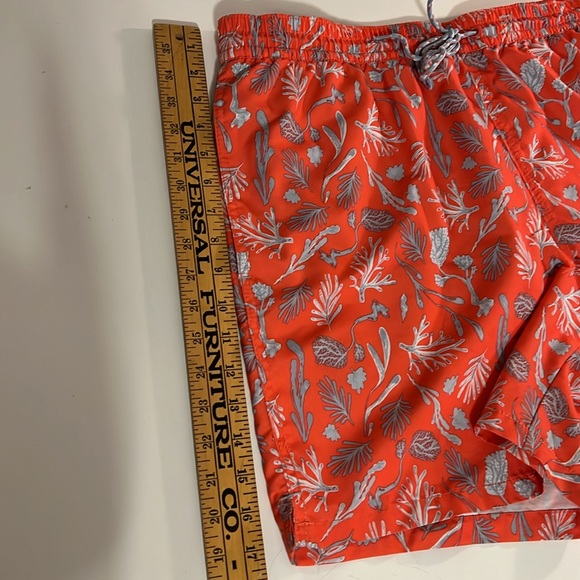 Goodfellow & Co Swim Trunks Men’s size XL Coral. & Gray Print - Picture 10 of 12